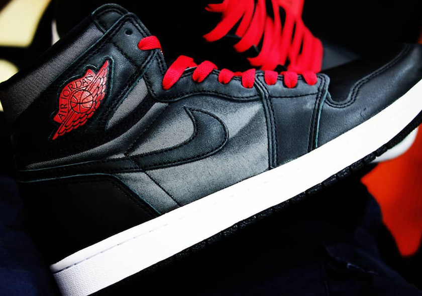 Air Jordan 1 Satin Black Redåå:registered:æ¥æ