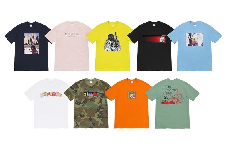 Supreme 2019 ç§å¬ T-Shirt ç³»åè¿½å ç¼ä½