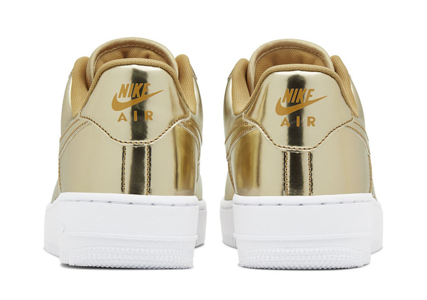 Nike Air Force 1 SP金色液态金属包装发售日期