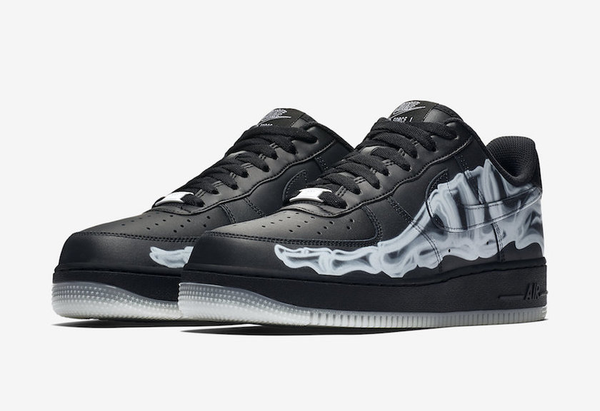 Nike Air Force 1 Low Black Skeleton BQ7541-001 Release Date