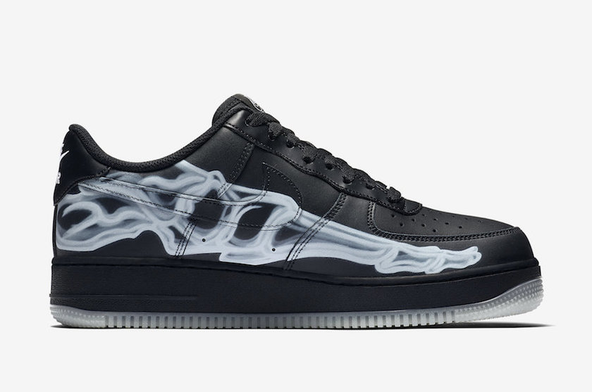 Nike Air Force 1 Low Black Skeleton BQ7541-001 Release Date