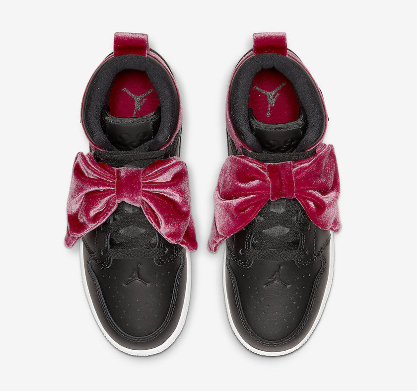 Air Jordan 1 Mid Bow Black Noble Red CK5678-006发售日期