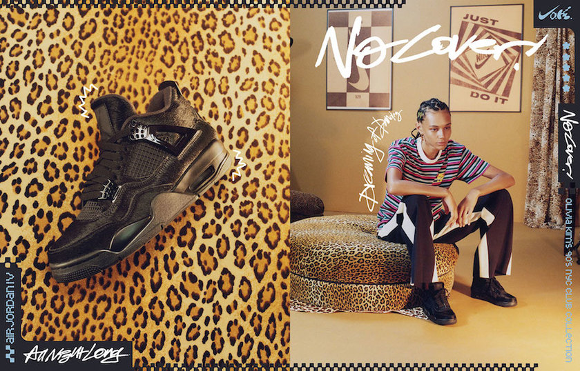 Olivia Kim Air Jordan 4黑色小马毛