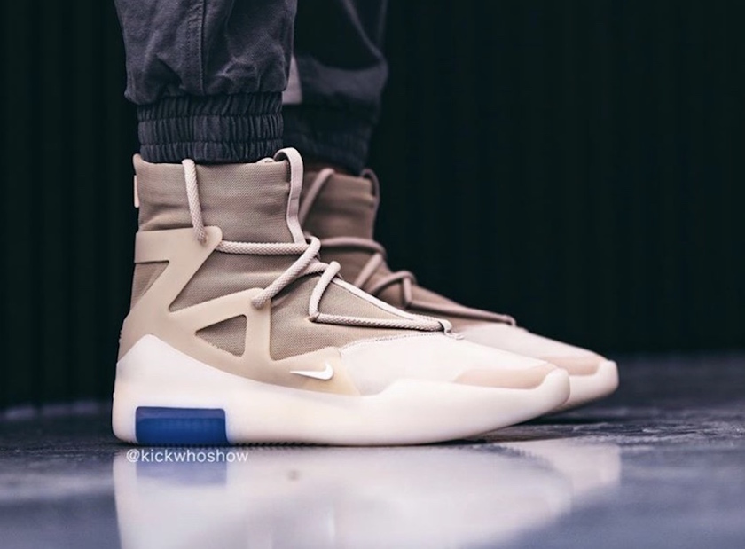 Nike Air Fear of God 1 Oatmeal AR4237-900 On-Feet