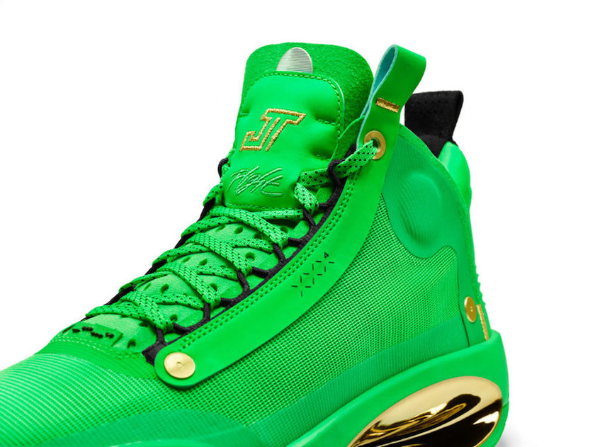 Jayson Tatum Air Jordan 34 PE绿è²PE