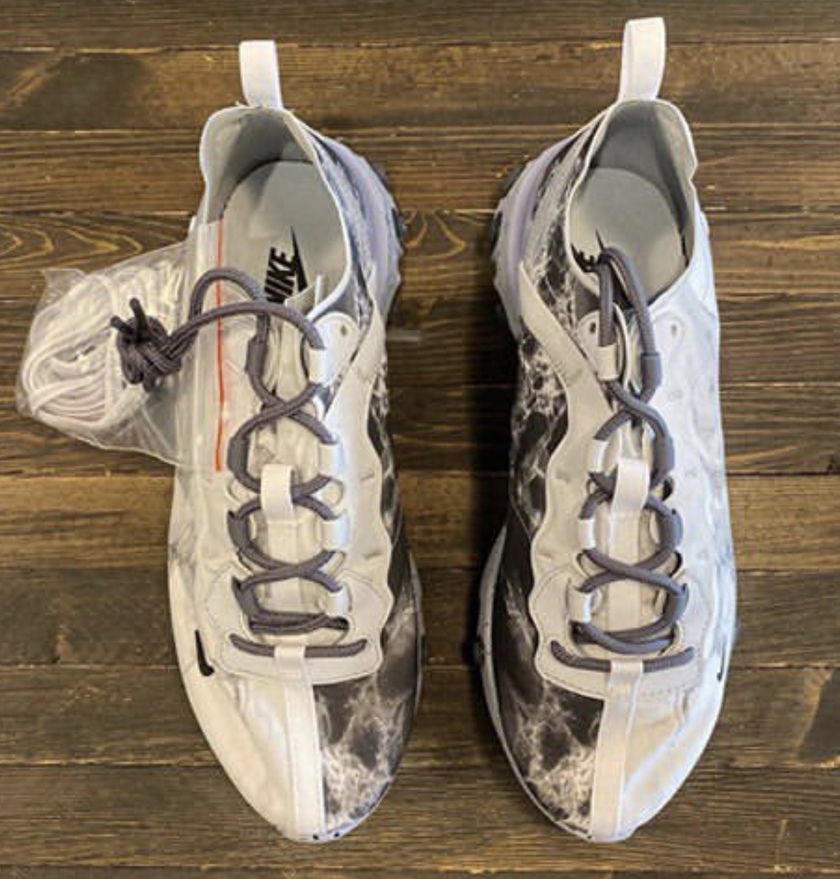 Kendrick Lamar Nike React Element 55 Pure Platinum Clear Wolf Gray Blackåå:registered:æ¥æ