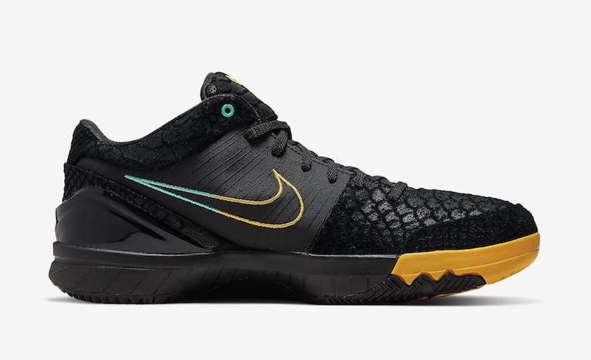 Nike Zoom Kobe 4 Protro Black Snake Aurora Green University Gold AV6339-002åå:registered:æ¥æ