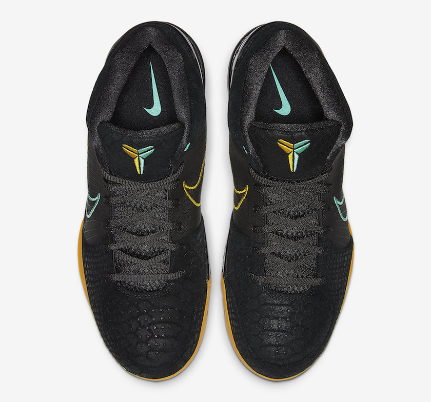 Nike Zoom Kobe 4 Protro Black Snake Aurora Green University Gold AV6339-002åå:registered:æ¥æ