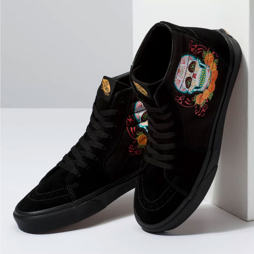Vans Sk8-Hi Dia de los Muertosäº¡çµèåå¸æ¥æ