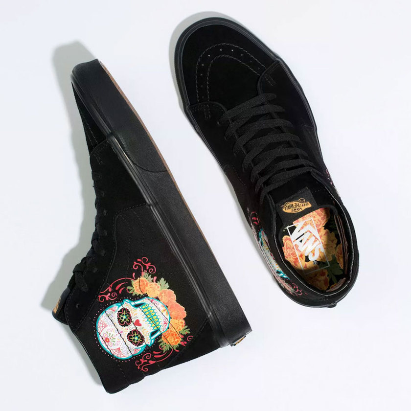 Vans Sk8-Hi Dia de los Muertosäº¡çµèåå¸æ¥æ