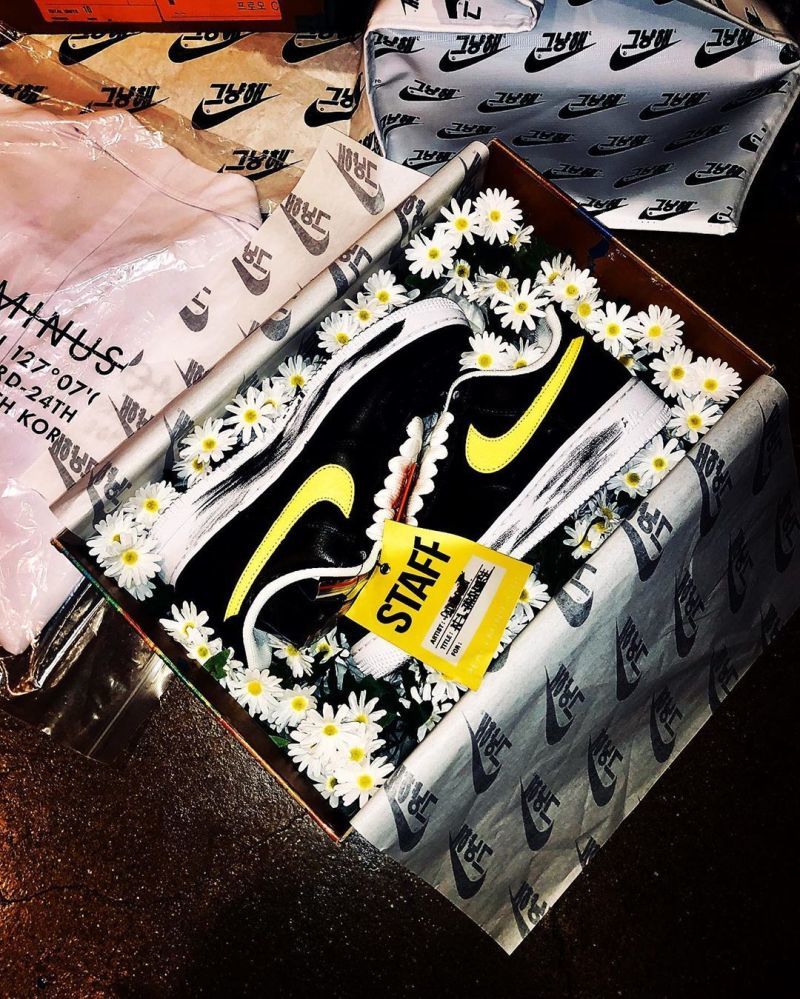 G-Dragon æ¬å¿é¾çä¼¼æå Nike x PEACEMINUSONE ææ°è¯åéæ¬¾