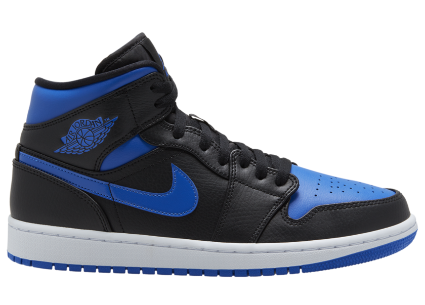 Air Jordan 1 Mid Royal Black Blue 554724-068åå:registered:æ¥æ