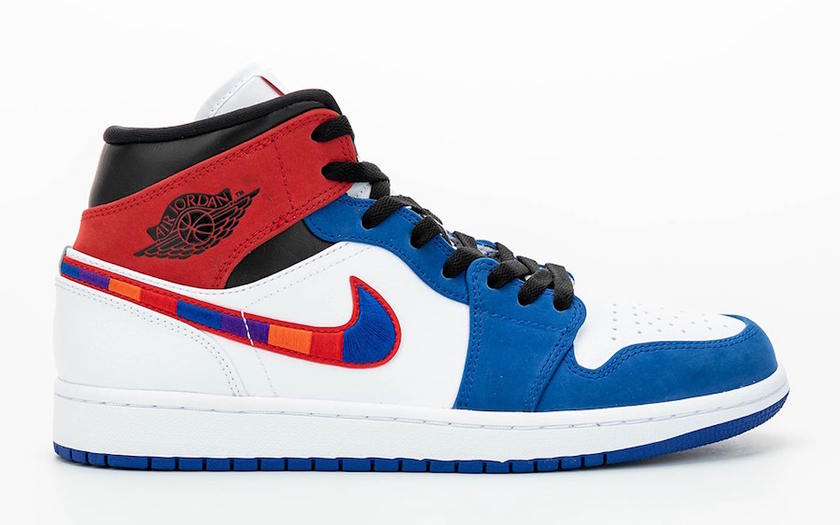 Air Jordan 1 Mid Multicolor Swoosh 852542-146åå:registered:æ¥æ