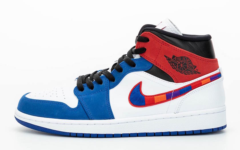 Air Jordan 1 Mid Multicolor Swoosh 852542-146åå:registered:æ¥æ