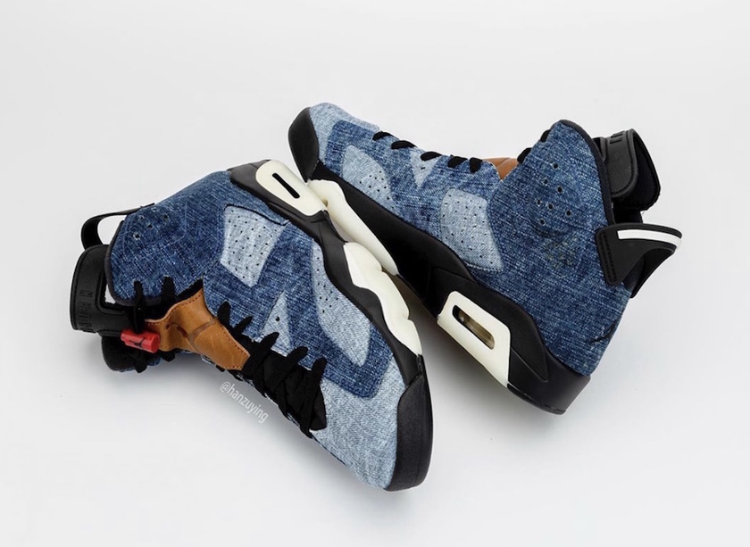 Air Jordan 6 Washed Denim CT5350-401åå:registered:æ¥æå:registered:ä»·
