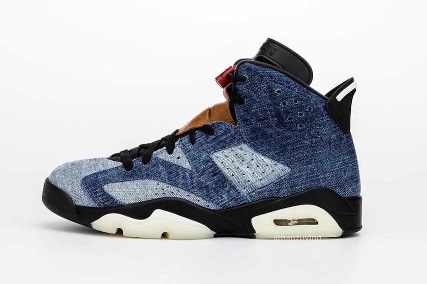 Air Jordan 6 Washed Denim CT5350-401åå:registered:æ¥æå:registered:ä»·