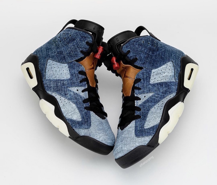 Air Jordan 6 Washed Denim CT5350-401åå:registered:æ¥æå:registered:ä»·