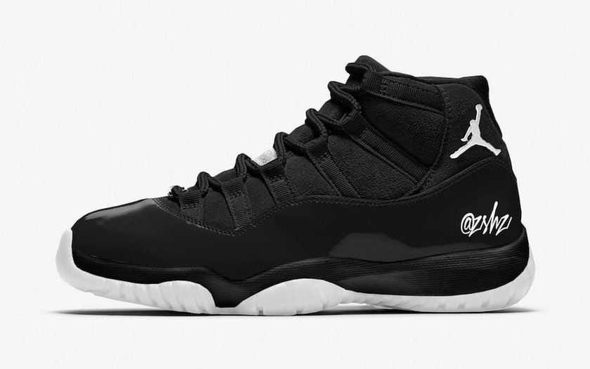 Air Jordan 11 WMNS Black White CZ3621-001åå:registered:æ¥æ