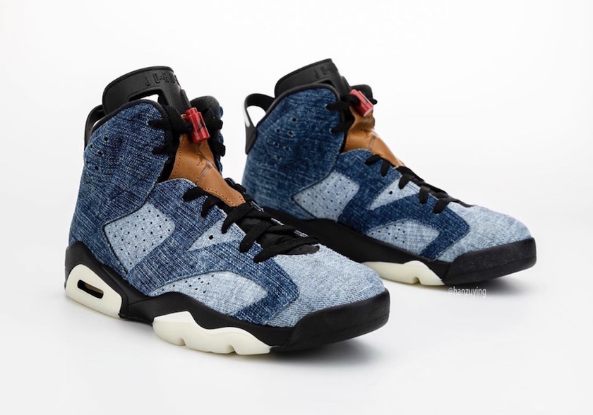 Air Jordan 6 Washed Denim CT5350-401åå:registered:æ¥æå:registered:ä»·