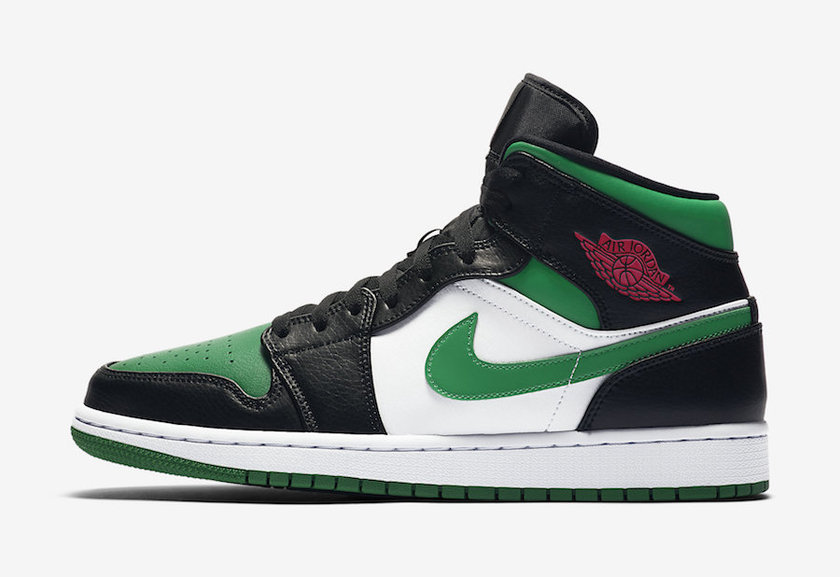 Air Jordan 1 Mid Pine Green Toe 554724-067åå:registered:æ¥æ