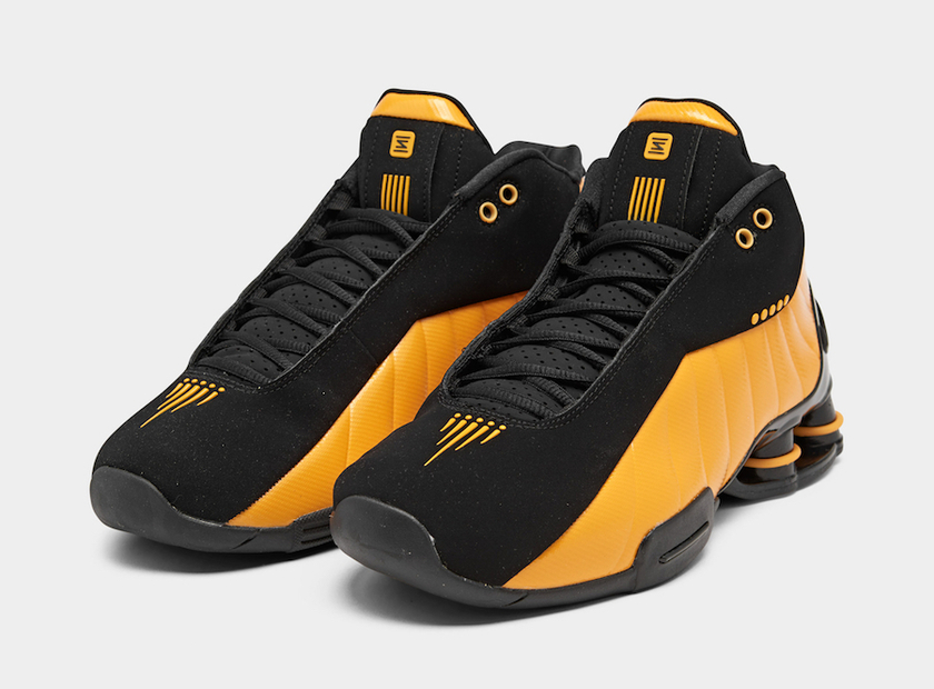 Nike Shox BB4 Black University Gold AT7843-002 Release Date