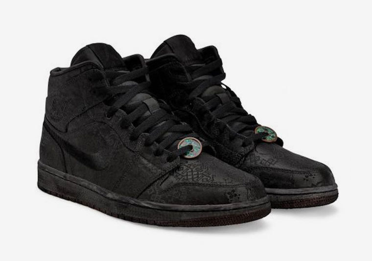 CLOT Air Jordan 1 Mid Blackåå:registered:æ¥æ