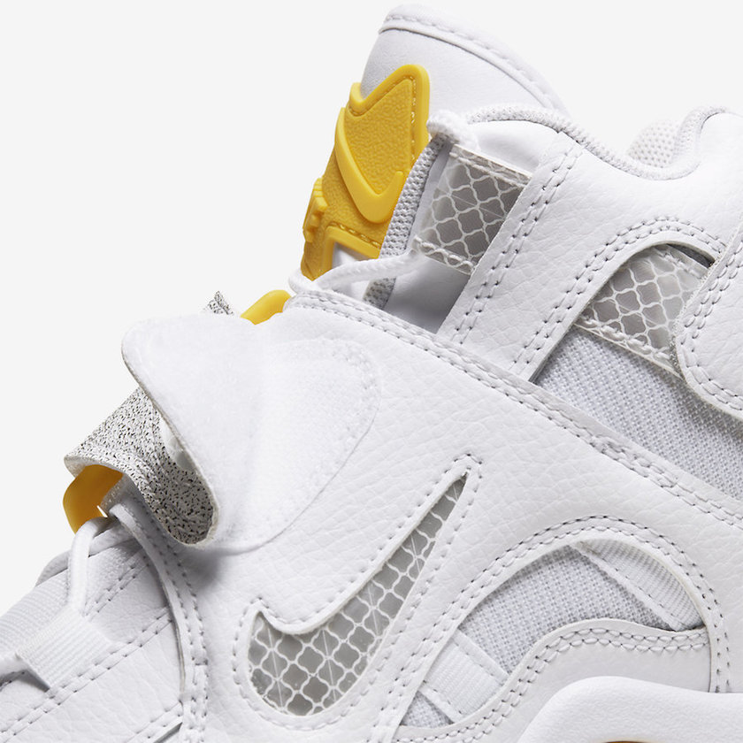 Nike Air Barrage Mid White Yellow Reflective CJ9574-100åå:registered:æ¥æ