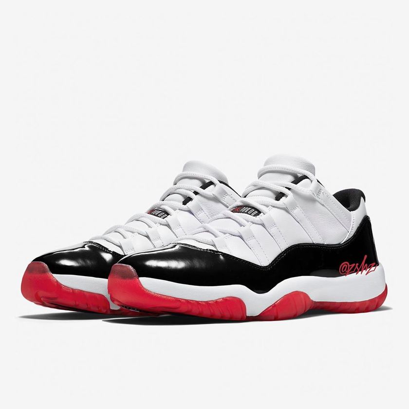 Air Jordan 11 Low,AJ11,AV2187- åº·æ£ + é»çº¢ï¼æ²¡æ³å° AJ11 çãçç¸é
è²ãæåæ¥äºï¼