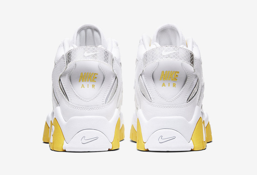 Nike Air Barrage Mid White Yellow Reflective CJ9574-100åå:registered:æ¥æ