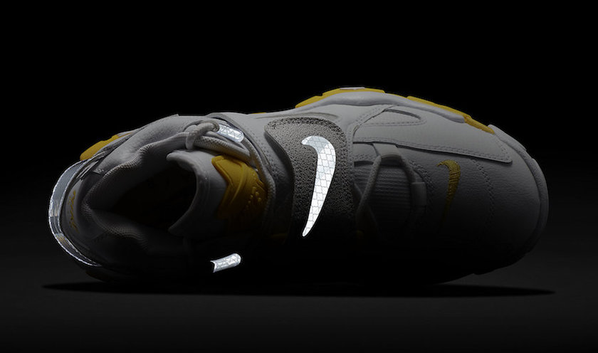 Nike Air Barrage Mid White Yellow Reflective CJ9574-100åå:registered:æ¥æ