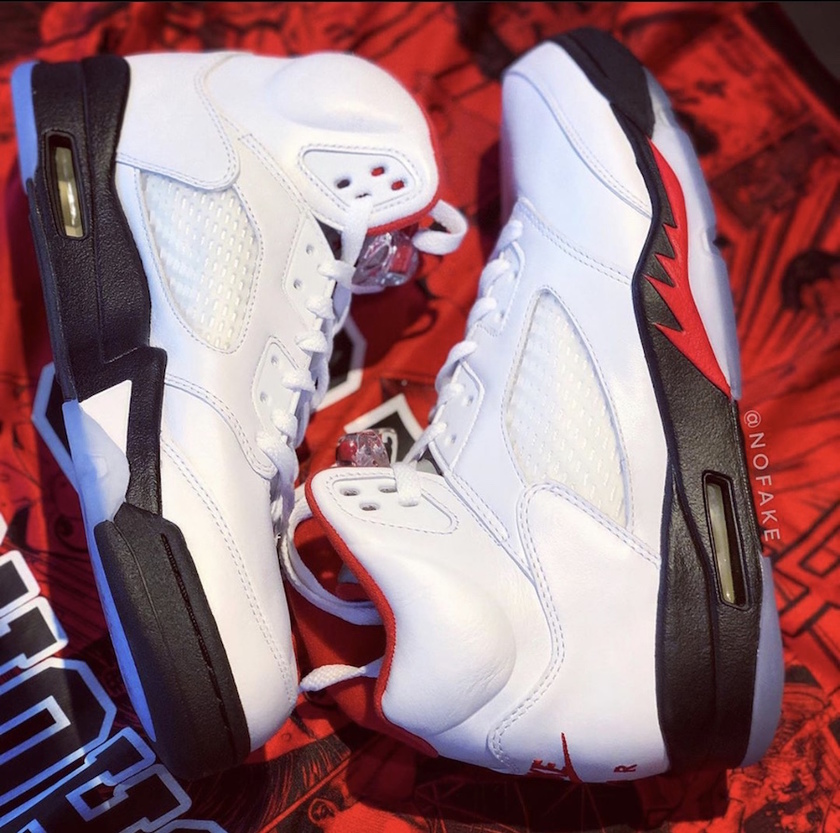 Air Jordan 5 Fire Red DA1911-102 2020 Retroåå:registered:æ¥æ