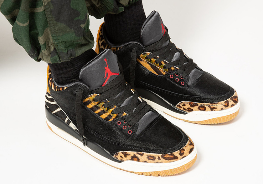 Air Jordan 3 Animal Pack CK4344-002 2019åå:registered:æ¥æ