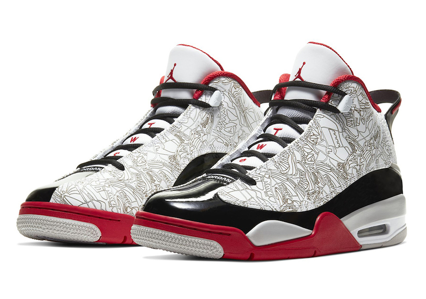 Jordan Dub Zero OG White Black Red Release Date