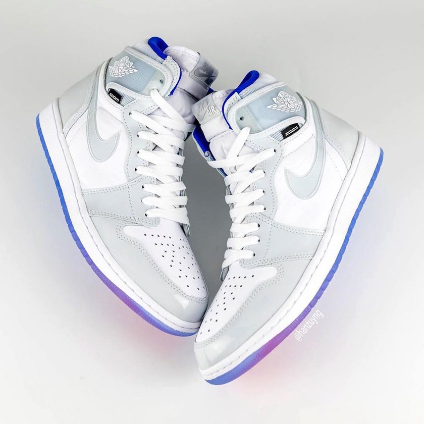 Air Jordan 1 High Zoom R2T White Racer Blue CK6637-104 Release Date