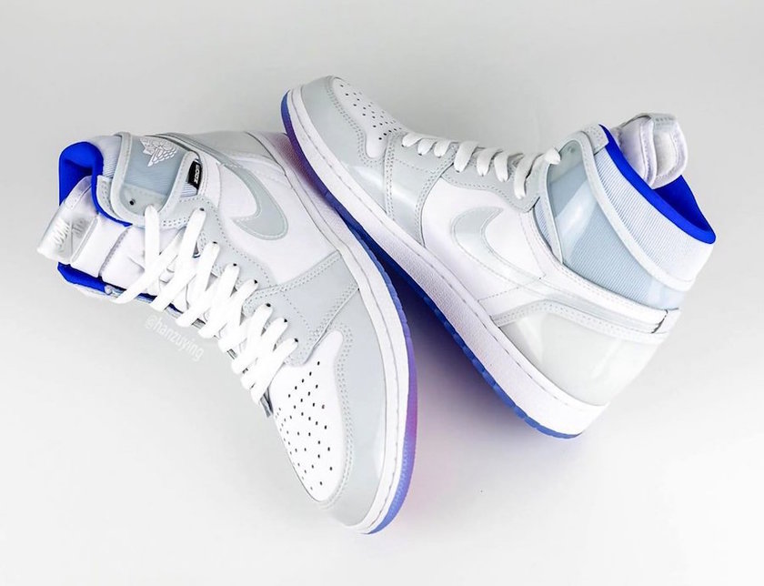 Air Jordan 1 High Zoom R2T White Racer Blue CK6637-104 Release Date