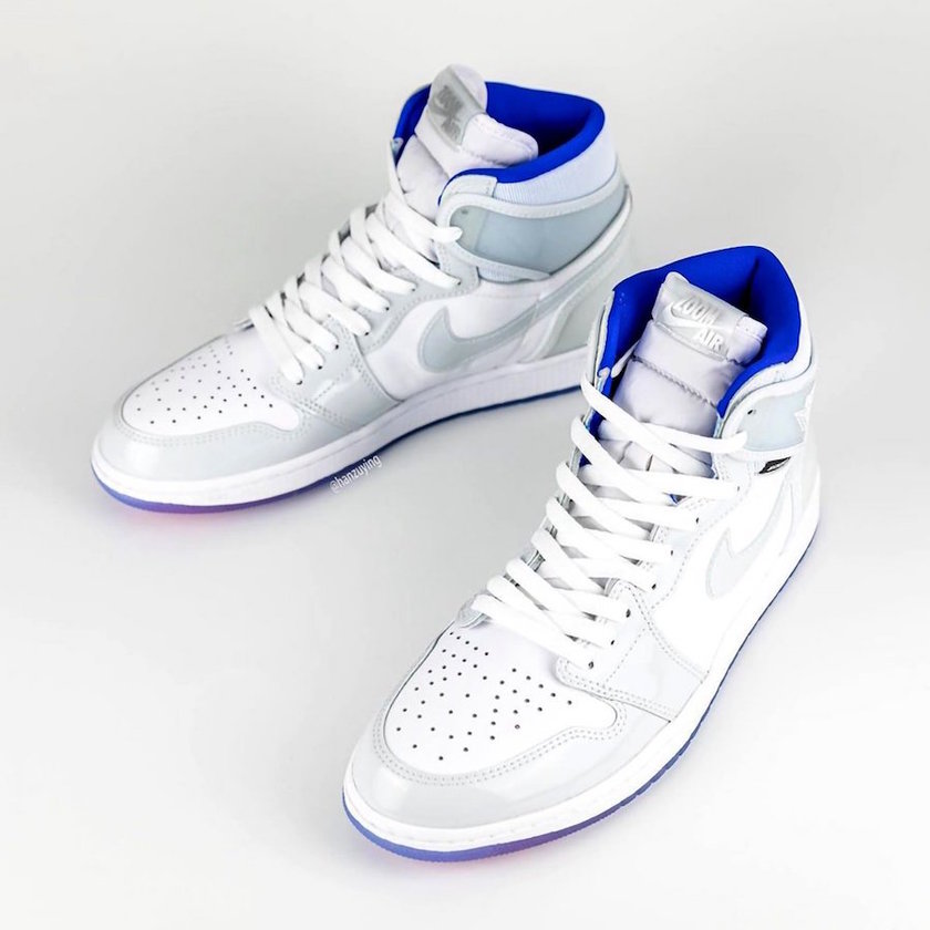 Air Jordan 1 High Zoom R2T White Racer Blue CK6637-104 Release Date