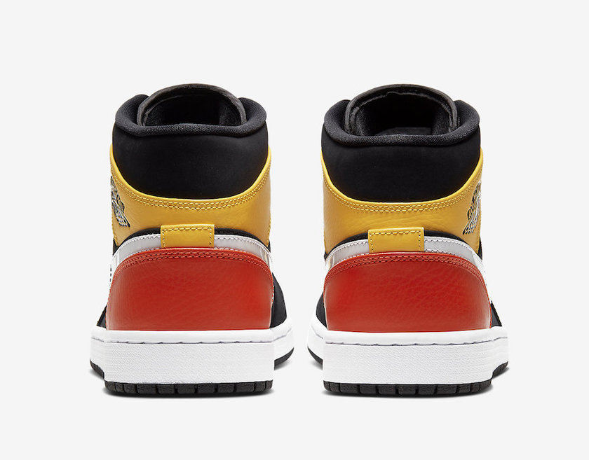 Air Jordan 1 Mid SE Black Amarillo Team Orange 852542-087åå:registered:æ¥æ