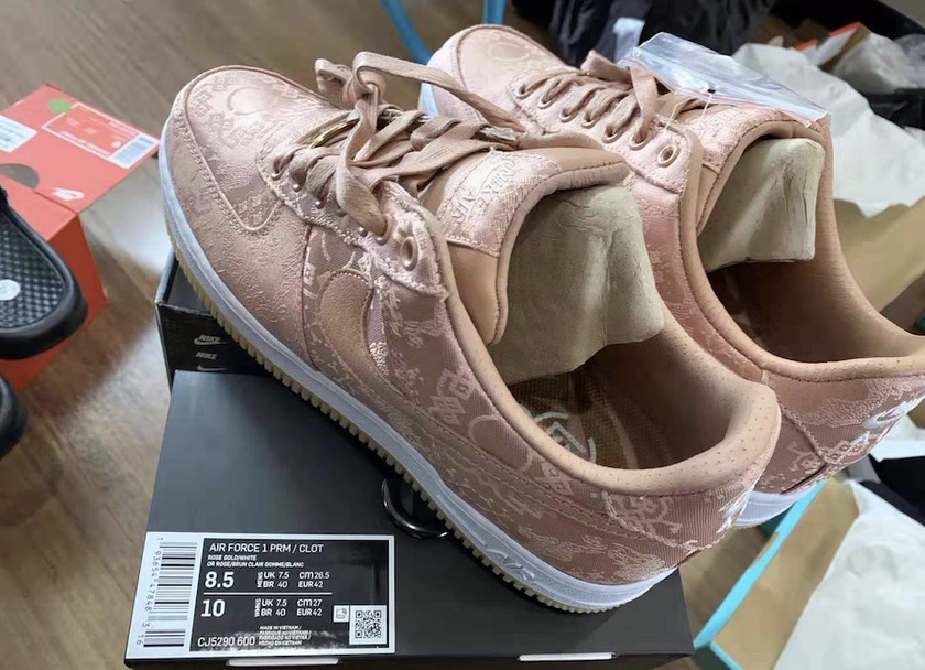 CLOT Nike Air Force 1 Low Rose Gold CJ5290-600åå:registered:æ¥æ