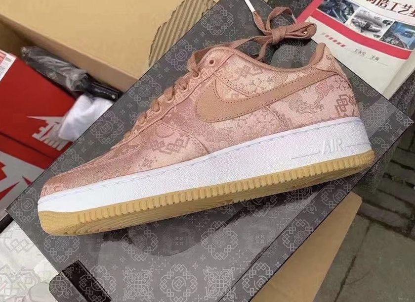 CLOT Nike Air Force 1 Low Rose Gold CJ5290-600åå:registered:æ¥æ
