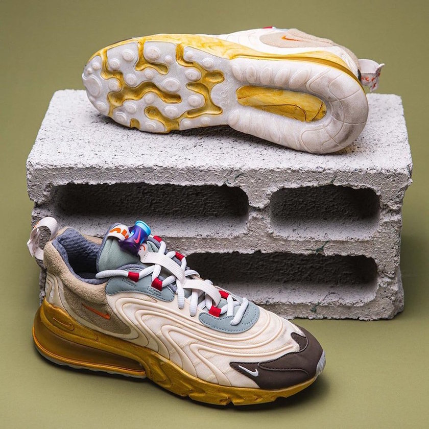 Travis Scott Nike Air Max 270 React Cactus Jack CT2864-200 Release Date