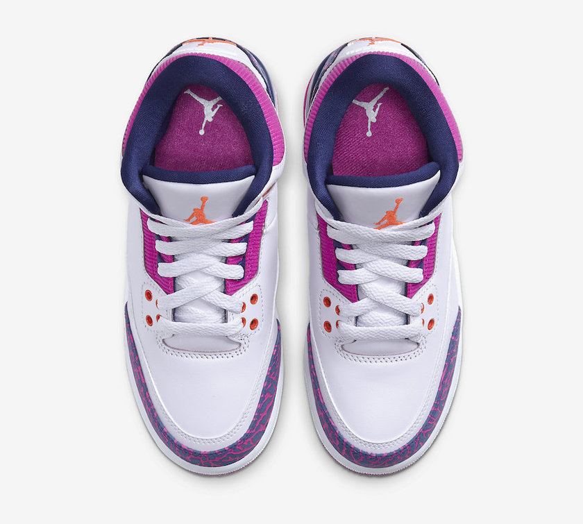 Air Jordan 3 GS Barely Grape Hyper Crimson Fire Pink 441140-500åå:registered:æ¥æ