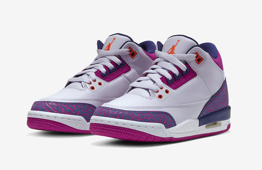 Air Jordan 3 GS Barely Grape Hyper Crimson Fire Pink 441140-500åå:registered:æ¥æ