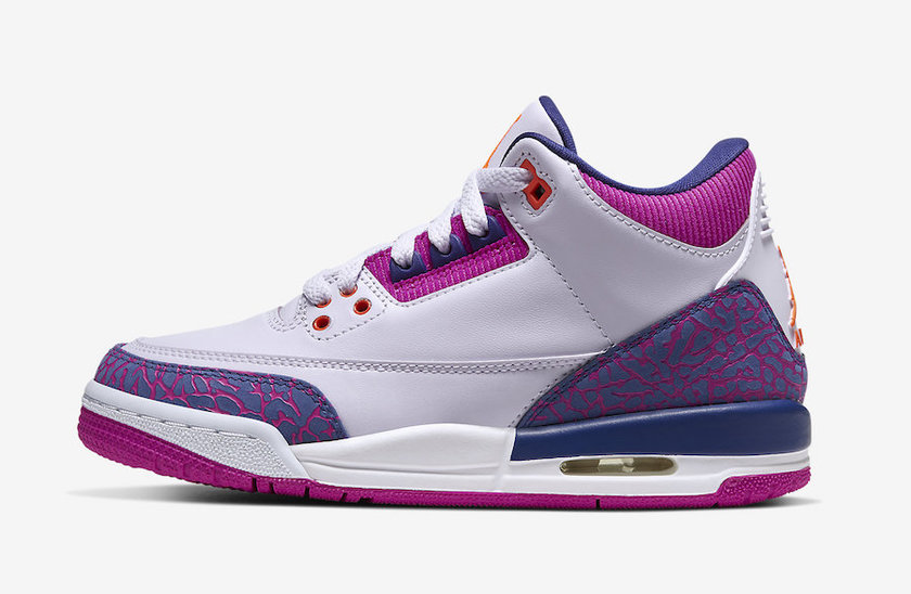 Air Jordan 3 GS Barely Grape Hyper Crimson Fire Pink 441140-500åå:registered:æ¥æ
