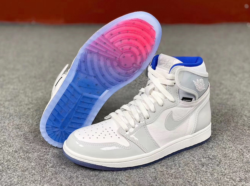 Air Jordan 1 Zoom R2T White Racer Blue CK6637-104åå:registered:æ¥æ