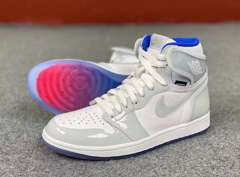 Air Jordan 1 Zoom R2T White Racer Blue CK6637-104åå:registered:æ¥æ