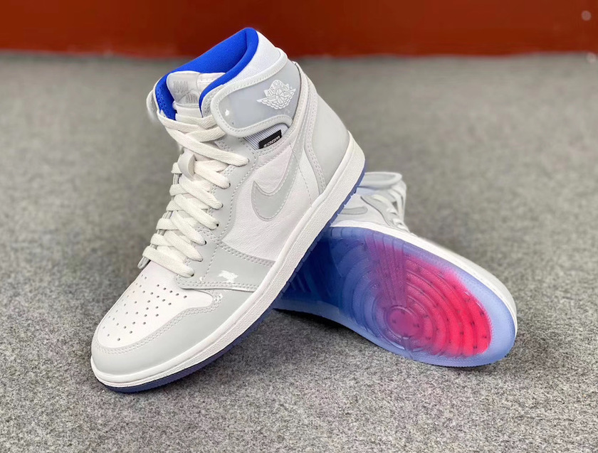 Air Jordan 1 Zoom R2T White Racer Blue CK6637-104åå:registered:æ¥æ