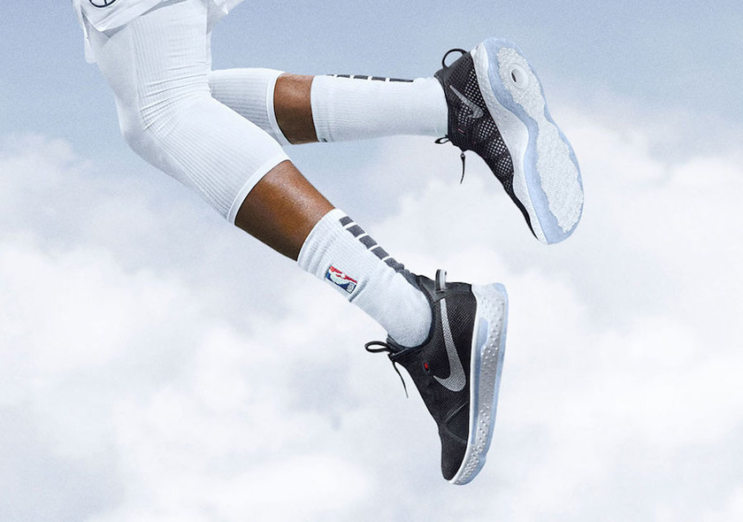 Nike PG 4é»è²ç½è²çç°è²CD5079-001åå:registered:æ¥æ