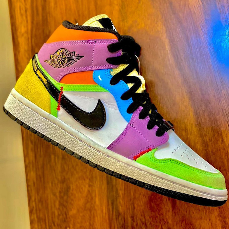 Air Jordan 1 Mid SE WMNS Multicolor CW1140-100 Release Date