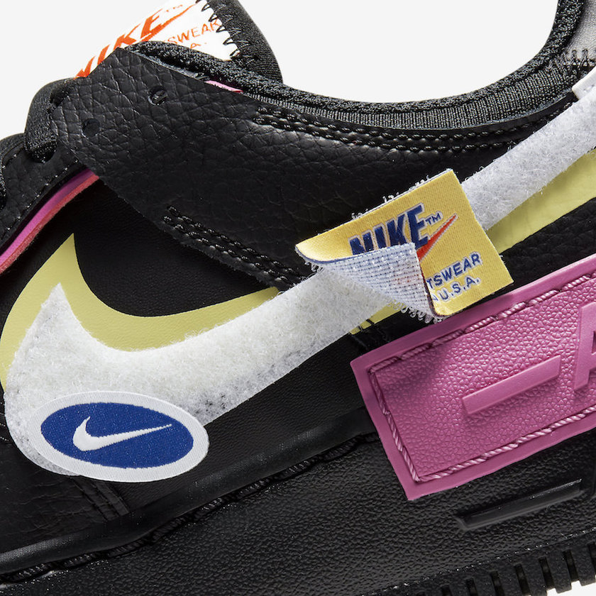 Nike Air Force 1 Shadow Black Fuchsia CU4743-001åå:registered:æ¥æ