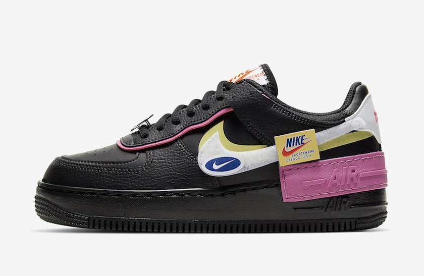 Nike Air Force 1 Shadow Black Fuchsia CU4743-001åå:registered:æ¥æ